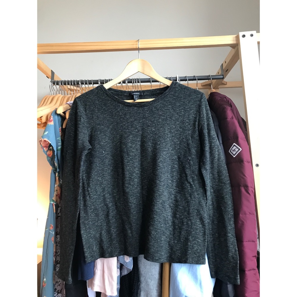 Mixed Green Textured Sweater 🐢